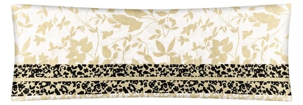 Bellatex POVLAK na relaxační polštář Lístky Bílá,Béžová, rozměr 45x120 cm