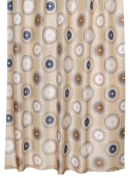 Bellatex Koupelnový závěs 180x200 cm Kolo Hnědá