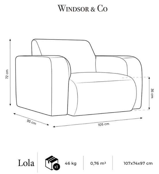 -25 % Dny MOMENTI– Windsor & Co Křeslo Lola
