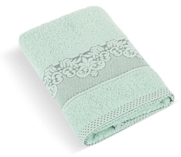 Bellatex Froté ručník a osuška kolekce Orchidea světlá zelená rozměr 50x100 cm