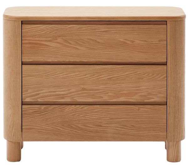 Komoda Kave Home Salaya 120 x 40 cm s dřevěným dekorem