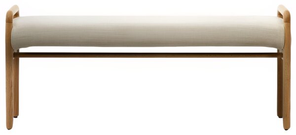 Dubová lavice Kave Home Macaret 120 cm