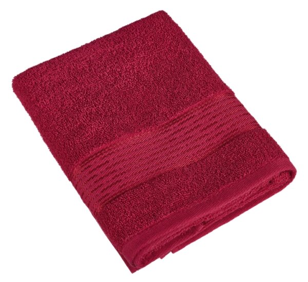 Bellatex Froté ručník a osuška kolekce Proužek bordová rozměr 50x100 cm