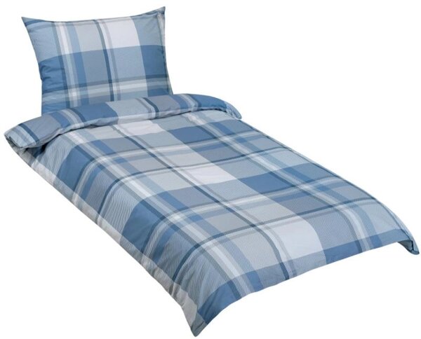 Bellatex Povlečení bavlněné Kostka modrá rozměr 140x200, 70x90 cm