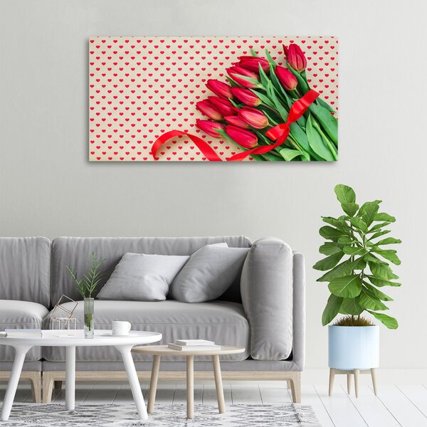 Foto obraz canvas Tulipány srdce oc-104956051