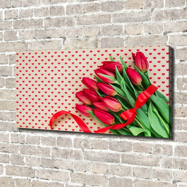 Foto obraz canvas Tulipány srdce oc-104956051
