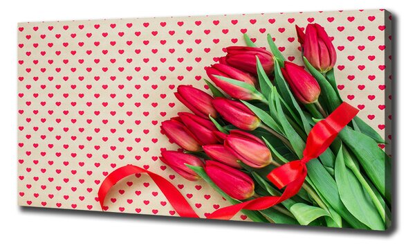 Foto obraz canvas Tulipány srdce oc-104956051