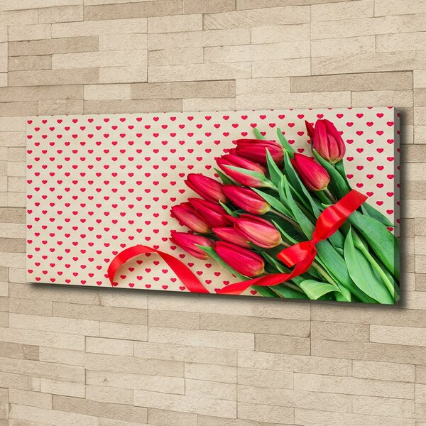 Foto obraz canvas Tulipány srdce oc-104956051