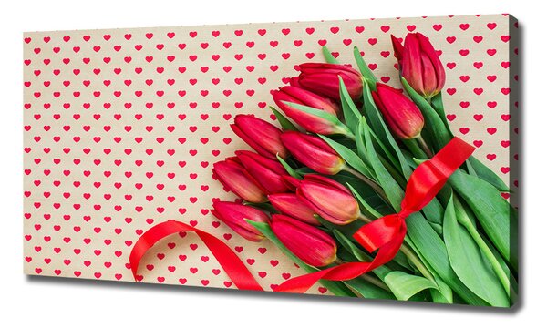 Foto obraz canvas Tulipány srdce oc-104956051