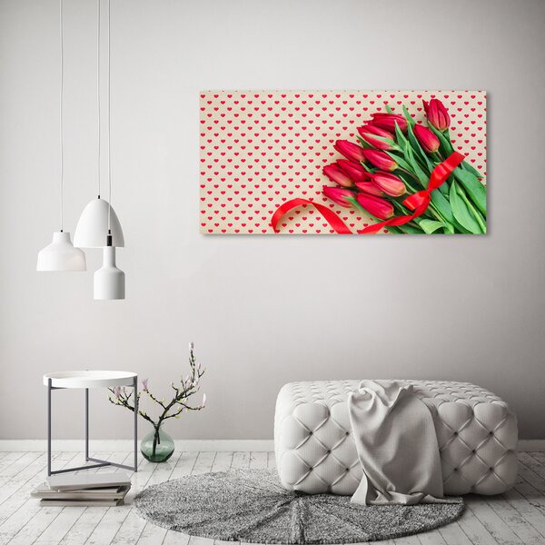 Foto obraz canvas Tulipány srdce oc-104956051