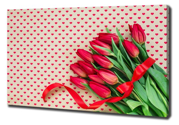 Foto obraz canvas Tulipány srdce oc-104956051