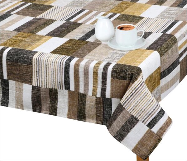 Bellatex Ubrus EMA 70x70 cm Dlaždice hnědá, béžová