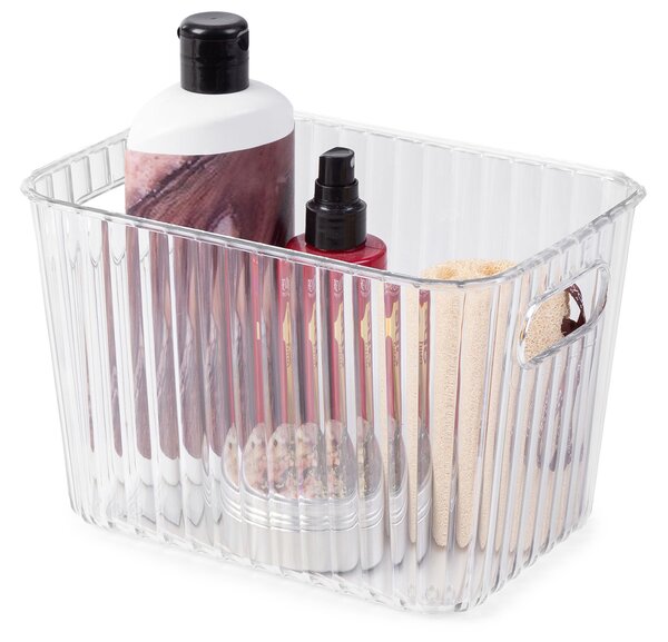 Compactor úložný organizér WAVE BOX - M, PET plast, 19 x 17 x 16 cm, průhledný