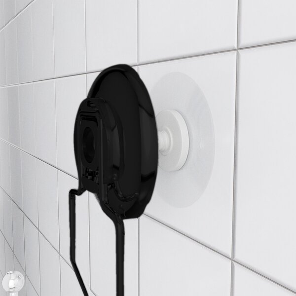 Držák na mýdlo / houbu Compactor Bestlock Black s přísavkou - bez vrtání, nosnost 4 kg