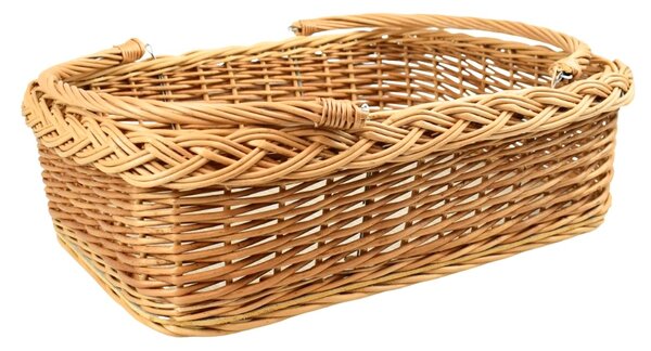 Proutídekorace Proutěný tác se sklopnými uchy 55 cm