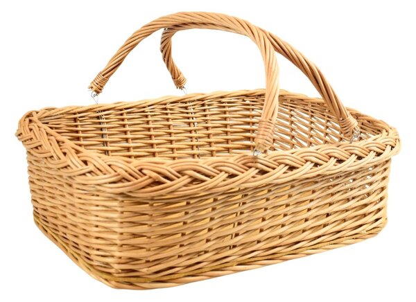 Proutídekorace Proutěný tác se sklopnými uchy 50 cm