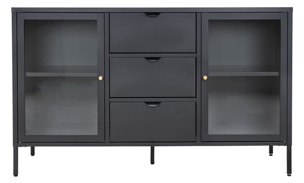 Černá kovová komoda 140x85 cm Dalby – House Nordic