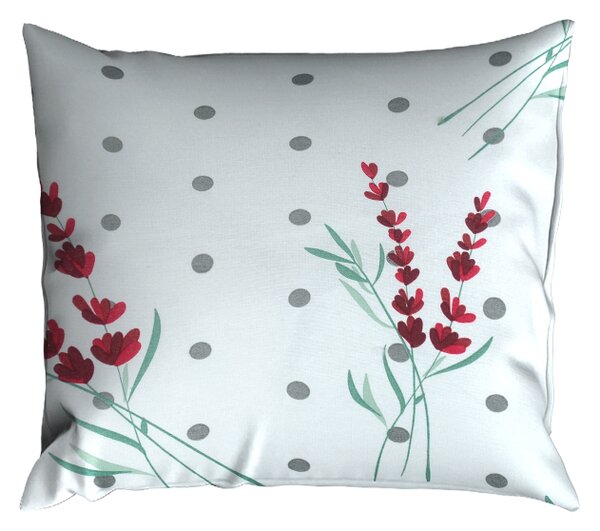 Povlak BASIC 40x40 cm LEVANDA fuchsiový kvetiny