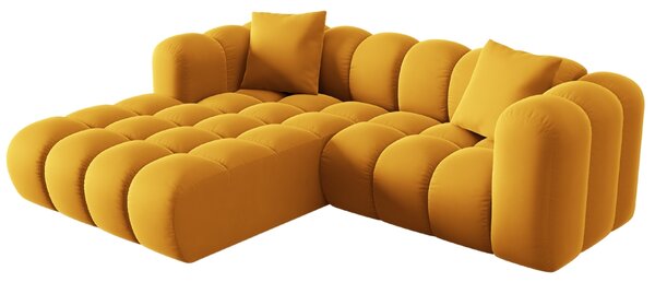 -25 % Dny MOMENTI– Windsor & Co Sametová rohová pohovka Halley 242 cm, levá