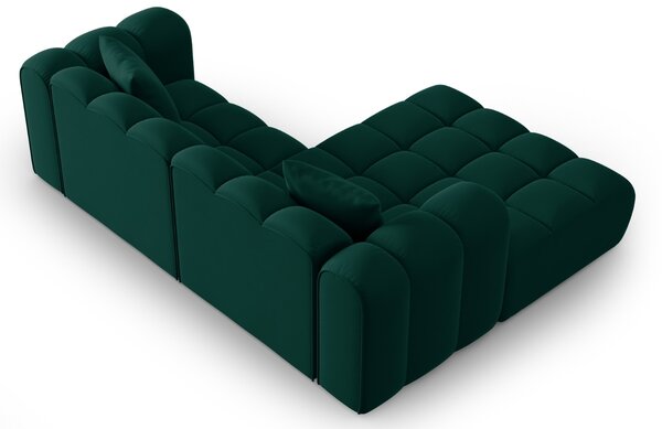 -25 % Dny MOMENTI– Windsor & Co Sametová rohová pohovka Halley 242 cm, levá