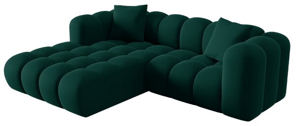 -25 % Dny MOMENTI– Windsor & Co Sametová rohová pohovka Halley 242 cm, levá