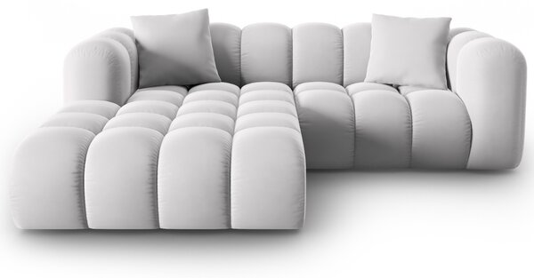 -25 % Dny MOMENTI– Windsor & Co Sametová rohová pohovka Halley 242 cm, levá