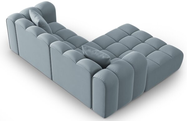 -25 % Dny MOMENTI– Windsor & Co Sametová rohová pohovka Halley 242 cm, levá
