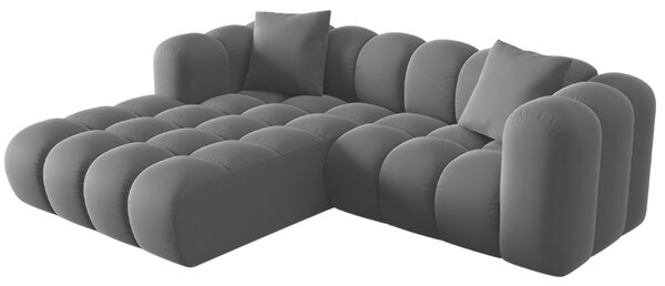 -25 % Dny MOMENTI– Windsor & Co Sametová rohová pohovka Halley 242 cm, levá