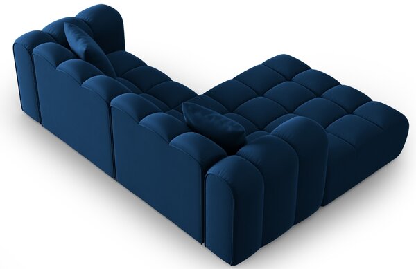 -25 % Dny MOMENTI– Windsor & Co Sametová rohová pohovka Halley 242 cm, levá