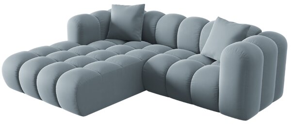 -25 % Dny MOMENTI– Windsor & Co Sametová rohová pohovka Halley 242 cm, levá