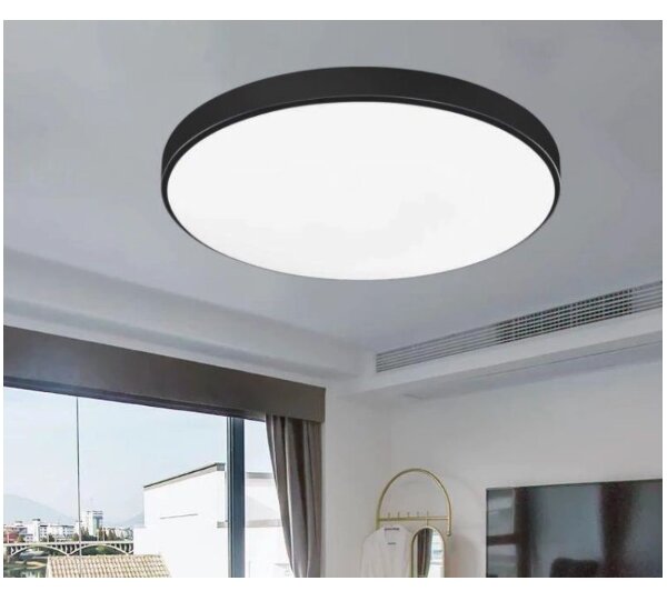 LED Koupelnové stropní svítidlo CARTER LED/12W/230V 6000K IP44 pr. 22 cm černá