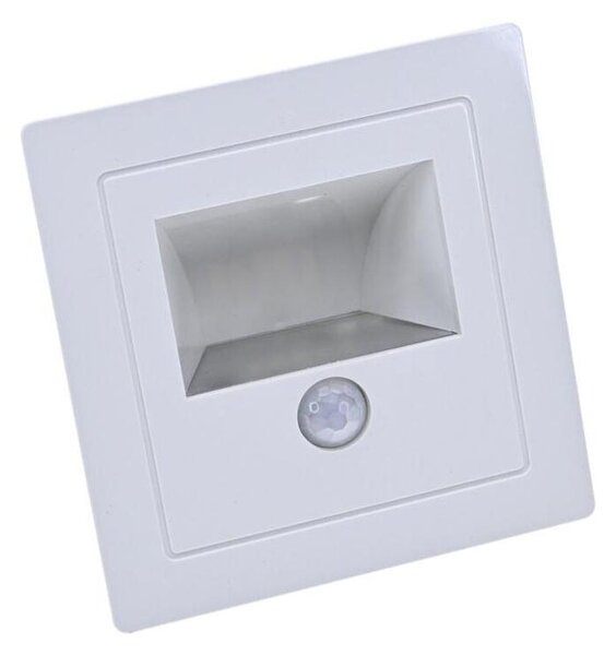 LED Schodišťové svítidlo se senzorem pohybu a soumraku LED/3W/230V 3000K bílá