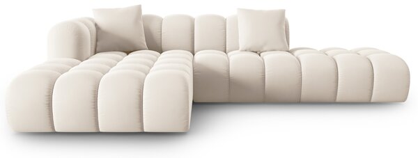 -25 % Dny MOMENTI– Windsor & Co Sametová rohová pohovka Halley 309 cm, levá