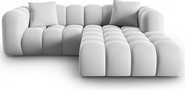 -25 % Dny MOMENTI– Windsor & Co Sametová rohová pohovka Halley 242 cm, pravá