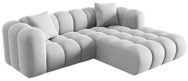 -25 % Dny MOMENTI– Windsor & Co Sametová rohová pohovka Halley 242 cm, pravá