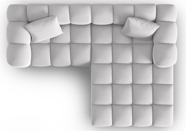 -25 % Dny MOMENTI– Windsor & Co Sametová rohová pohovka Halley 242 cm, pravá