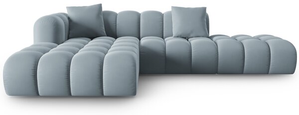 -25 % Dny MOMENTI– Windsor & Co Sametová rohová pohovka Halley 309 cm, levá