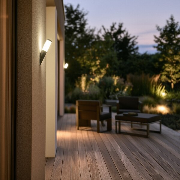 BRILAGI - Venkovní nástěnná lampa ELIA 1xE27/20W/230V IP44 antracit
