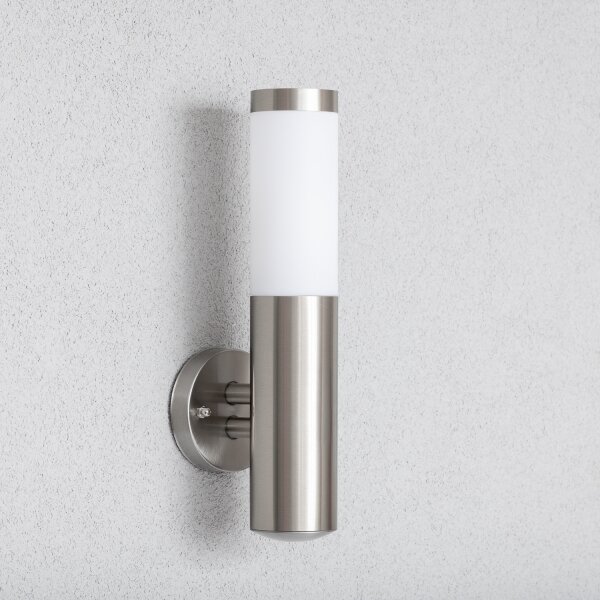 BRILAGI - Venkovní nástěnná lampa ELIA 1xE27/20W/230V IP44 matný chrom