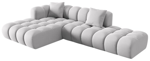 -25 % Dny MOMENTI– Windsor & Co Sametová rohová pohovka Halley 309 cm, levá