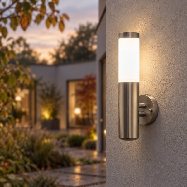 BRILAGI - Venkovní nástěnná lampa ELIA 1xE27/20W/230V IP44 matný chrom