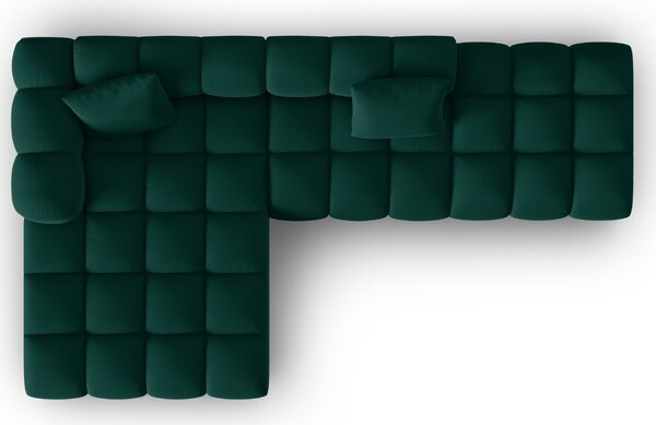 -25 % Dny MOMENTI– Windsor & Co Sametová rohová pohovka Halley 309 cm, levá