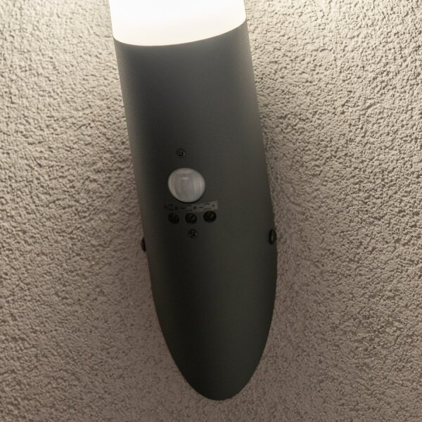 BRILAGI - Venkovní nástěnná lampa se senzorem ELIA 1xE27/20W/230V IP44 antracit