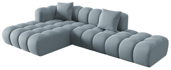 -25 % Dny MOMENTI– Windsor & Co Sametová rohová pohovka Halley 309 cm, levá