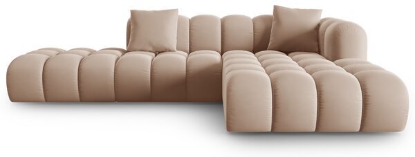 -25 % Dny MOMENTI– Windsor & Co Sametová rohová pohovka Halley 309 cm, pravá