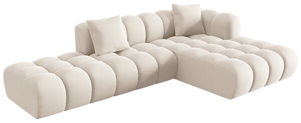 -25 % Dny MOMENTI– Windsor & Co Sametová rohová pohovka Halley 309 cm, pravá