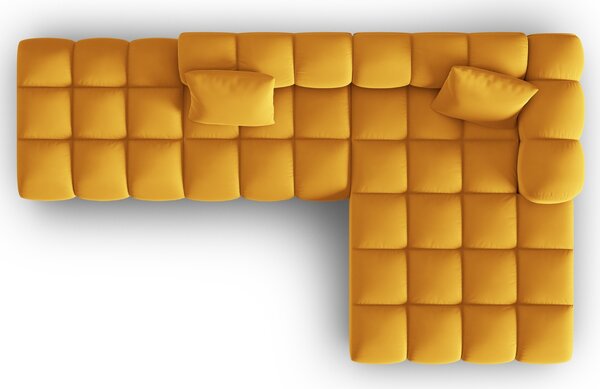 -25 % Dny MOMENTI– Windsor & Co Sametová rohová pohovka Halley 309 cm, pravá