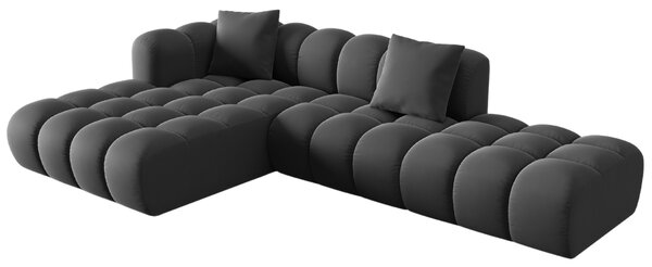 -25 % Dny MOMENTI– Windsor & Co Sametová rohová pohovka Halley 309 cm, levá