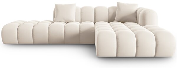 -25 % Dny MOMENTI– Windsor & Co Sametová rohová pohovka Halley 309 cm, pravá