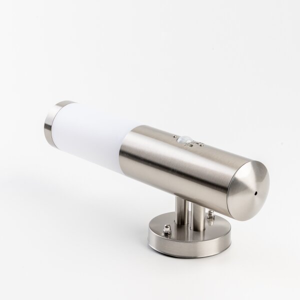 BRILAGI - Venkovní nástěnná lampa se senzorem ELIA 1xE27/20W/230V IP44 chrom